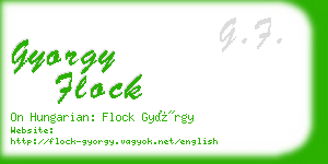 gyorgy flock business card